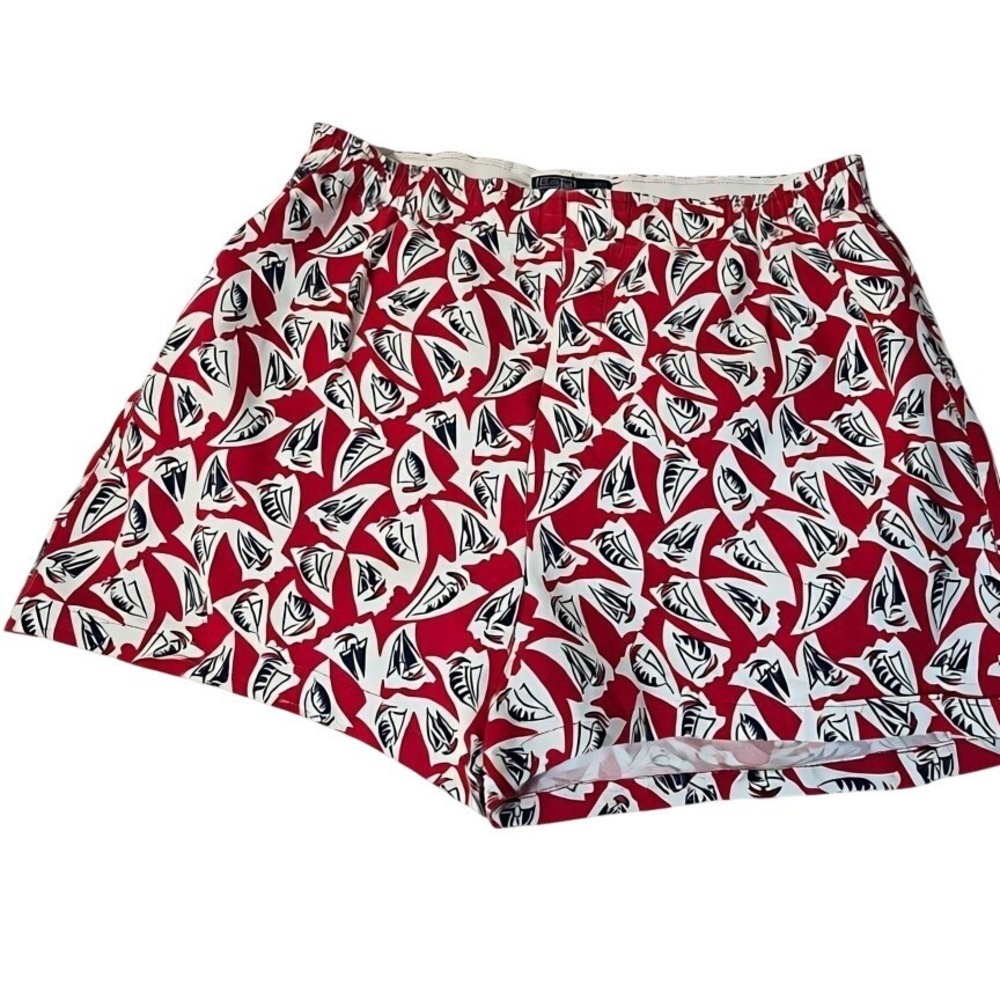 Polo Ralph Lauren Shorts Mens 34‎ Red Sailboat Nautical Vintage USA Cotton